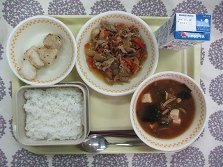 12月4日の学校給食(中学校献立)