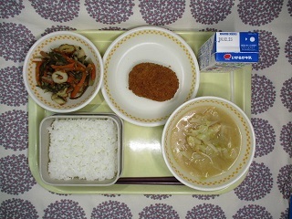 12月16日の学校給食(中学校献立)