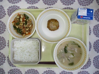 1月22日の学校給食(中学校献立)
