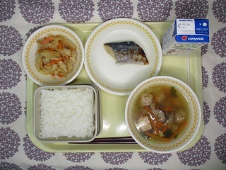 1月29日の学校給食(中学校献立)
