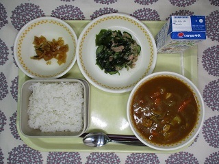 2月7日の学校給食(中学校献立)