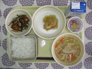 2月14日の学校給食(中学校献立)