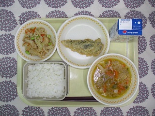 2月19日の学校給食(中学校献立)