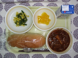 2月27日の学校給食(中学校献立)