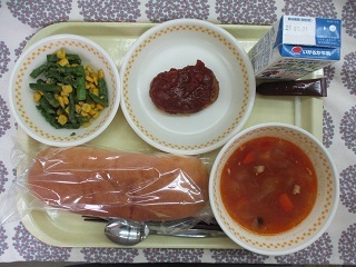 3月13日の学校給食(中学校献立)