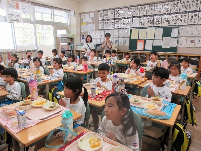 5歳児給食体験