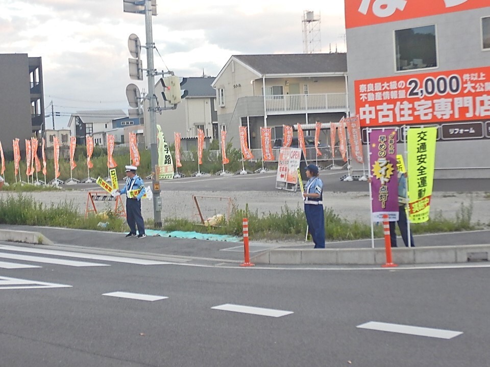 早めのライト点灯街頭啓発2