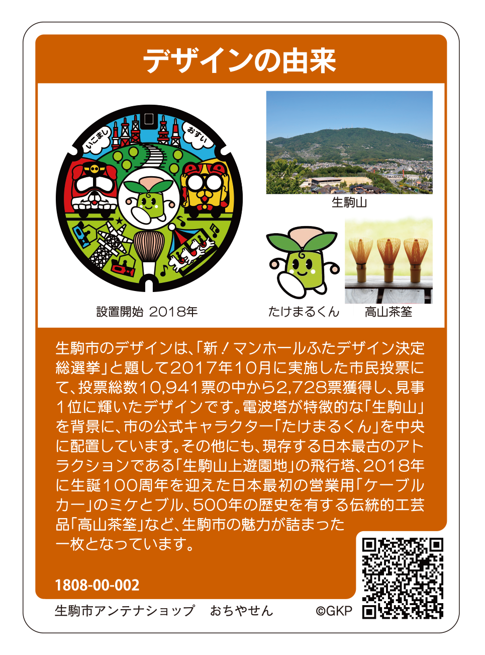 マンホールカード裏面