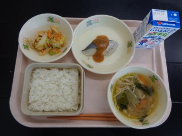 4月21日の学校給食（小学校A献立）の写真