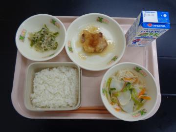 6月16日の学校給食（小学校A献立）の写真