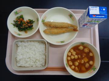 6月25日の学校給食（小学校A献立）の写真