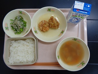 9月5日の学校給食(小学校A献立)の写真