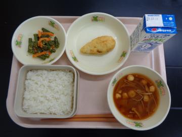 9月10日の学校給食（小学校A献立）の写真