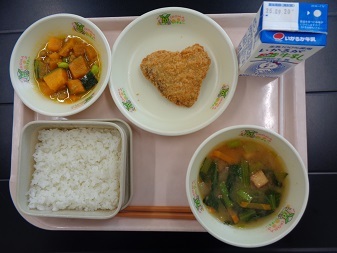 9月12日の学校給食（小学校A献立）の写真