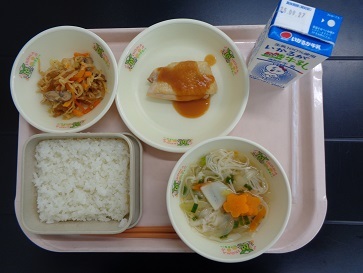 9月19日の学校給食（小学校A献立）の写真