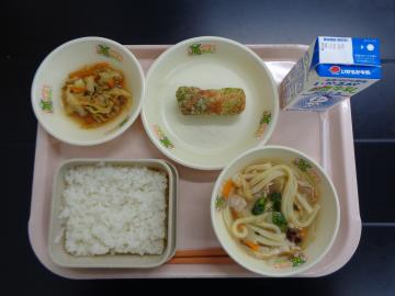 10月1日の学校給食（小学校A献立）の写真