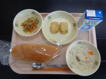 10月7日の学校給食（小学校A献立）の写真