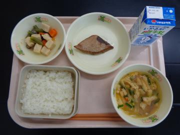10月8日の学校給食（小学校A献立）の写真