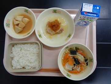 10月17日の学校給食（小学校A献立）の写真