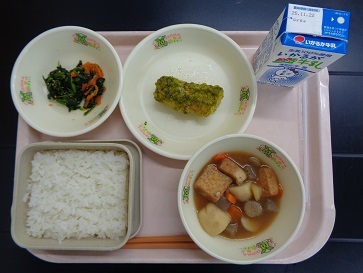 11月14日の学校給食（小学校A献立）の写真