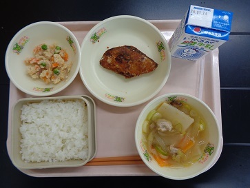 1月16日の学校給食（小学校A献立）の写真