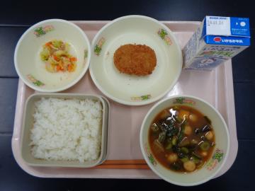 1月19日の学校給食（小学校A献立）の写真