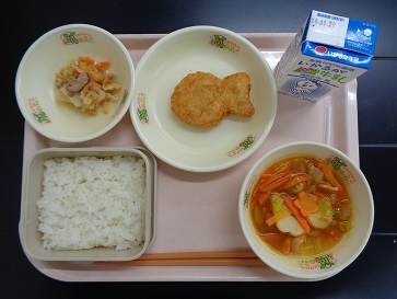 1月21日の学校給食（小学校A献立）の写真