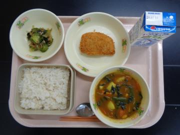 1月22日の学校給食（小学校A献立）の写真