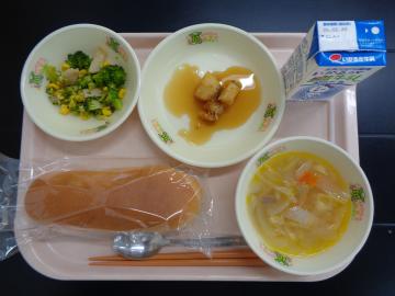 2月12日の学校給食（小学校A献立）の写真