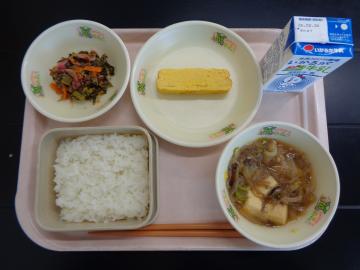 2月18日の学校給食（小学校A献立）の写真