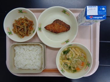 2月20日の学校給食(小学校A献立)の写真