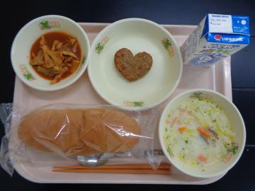 2月24日の学校給食（小学校A献立）の写真