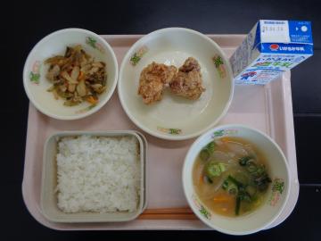 4月16日の学校給食（小学校B献立）の写真