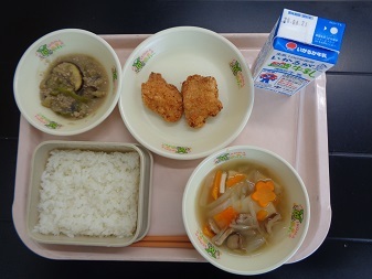 6月13日の学校給食（小学校B献立）の写真