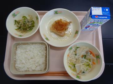 6月18日の学校給食（小学校B献立）の写真