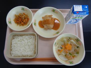 9月17日の学校給食（小学校B献立）の写真