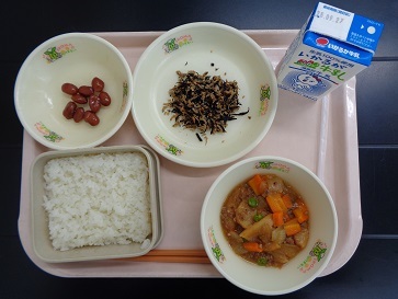 9月19日の学校給食（小学校B献立）の写真