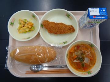9月25日の学校給食（小学校B献立）の写真