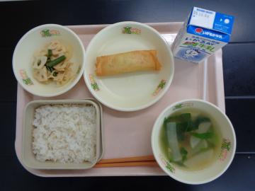 9月26日の学校給食（小学校B献立）の写真