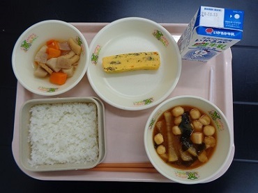 10月6日の学校給食（小学校B献立）の写真
