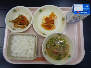 1月19日の学校給食（小学校B献立）の写真