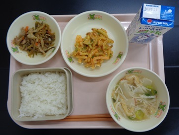 2月13日の学校給食（小学校B献立）の写真