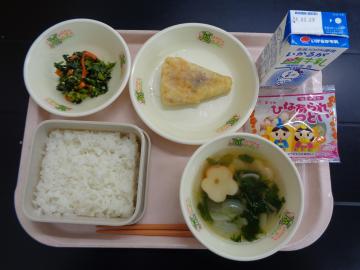 3月2日の学校給食（小学校B献立）の写真