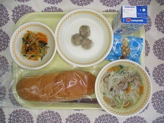 4月17日の学校給食(中学校献立)