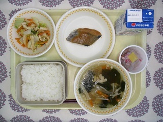 4月21日の学校給食(中学校献立)