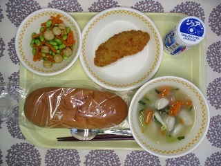 4月24日の学校給食(中学校献立)