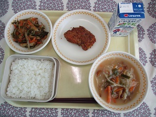 5月7日の学校給食（中学校献立）