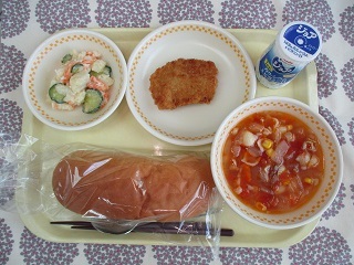 5月8日の学校給食（中学校献立）