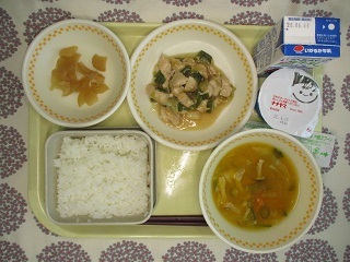 5月28日の学校給食(中学校献立)