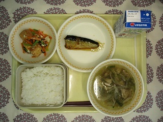 6月6日の学校給食(中学校献立)